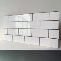 Self-adhesive 3d three-dimensional aluminum-plastic panel wall sticker wall tile refurbishment kitchen waterproof moisture-proof high-temperature fire-proof decorative oil-proof sticker