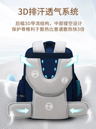 Вместительный и большой ранец для мальчиков со сниженной нагрузкой, коллекция 2022, защита позвоночника