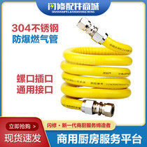 304 stainless steel fuel gas pipe gas gas stove bellows heater metal hose perforated buried wall natural gas