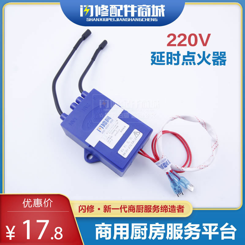 Blue - controlled flame stove delayed ignition stove electronic delay of 12 seconds ignition 220V commercial accessories