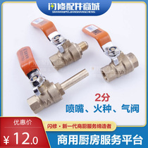 Low Soup Foci Nozzle Valve Saucepan Oven Gas Valve Fire Seed Valve Dwarf Broth Stove Spray Nozzle Valve 2 Points DN8 Threaded M12 Flared