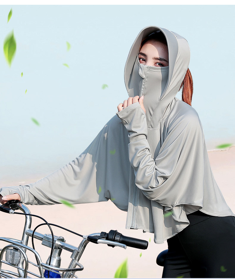 浪莎  女轻薄连帽多角度防晒衣 图4