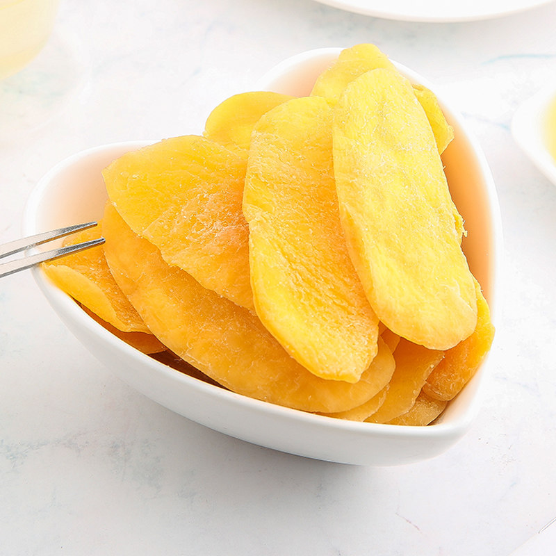 Dried mango 250g bag thick cut fruit dried candied fruit candied mango slice sweet and sour snack net red casual snack