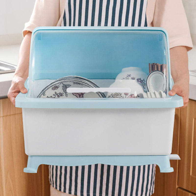 Bowl chopsticks storage box bowl rack drain rack dish cabinet household bowl rack plastic kitchen supplies dish rack