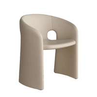 Высококачественное кресло из искусственной кожи бежевого цвета, без бесплатной доставки.