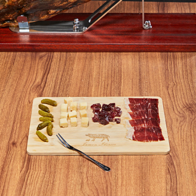 Spanish ham sliced bamboo pig plate volcanic plate non - solid wood bamboo without paint and sanitation