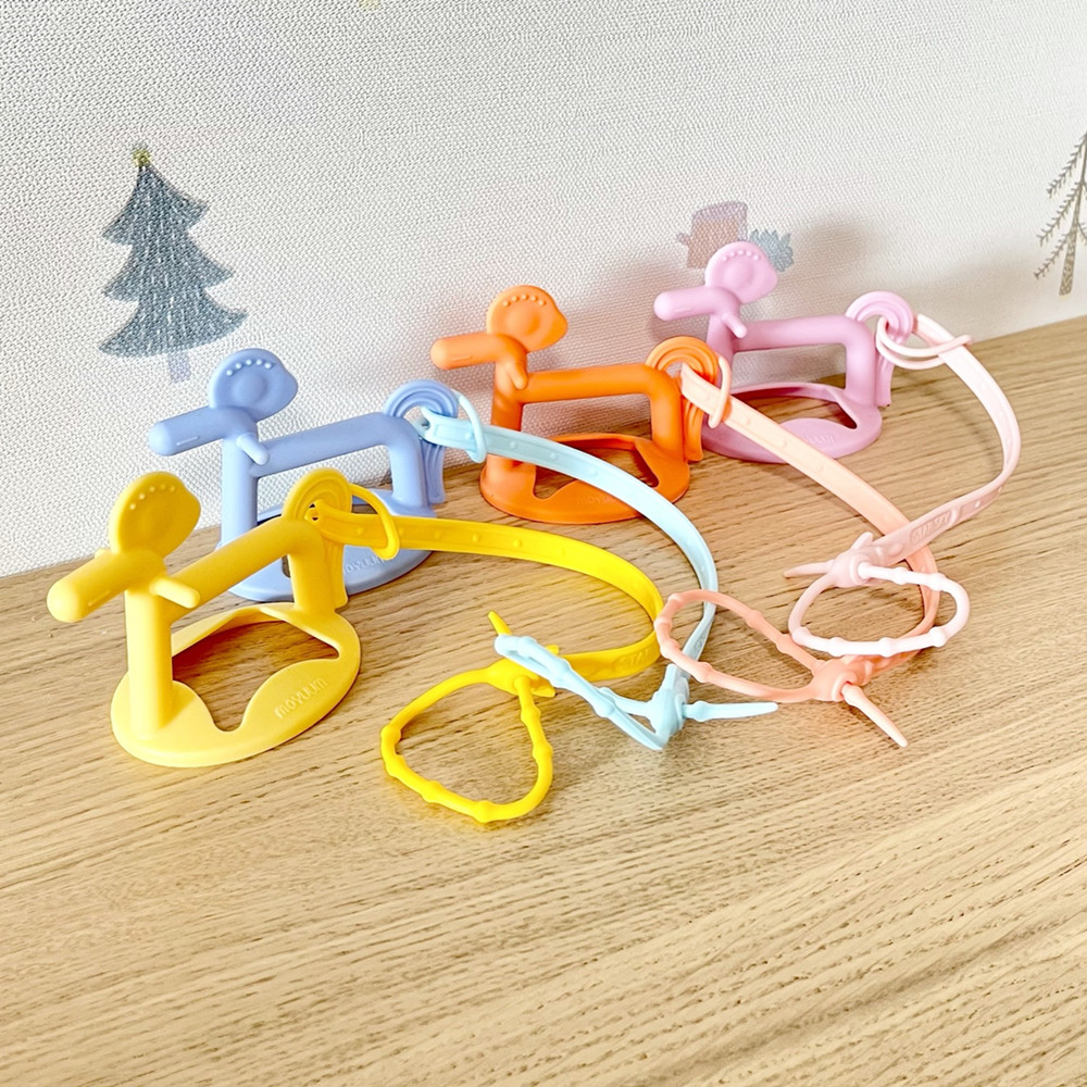 (Gift color random) Baby bites to send anti-drop chain (without bite glue) Food silicone gel can be boiled-Taobao