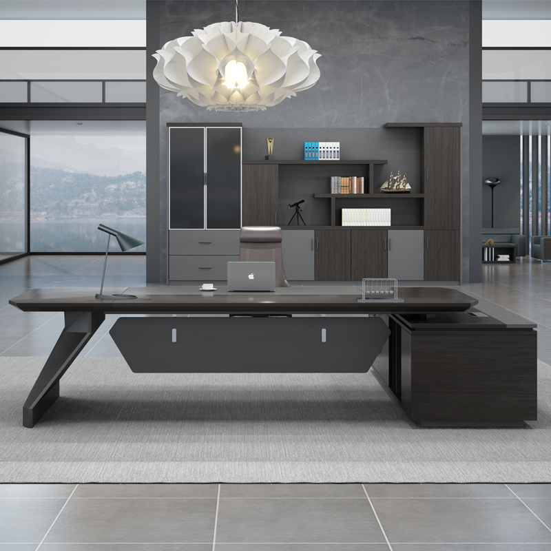 Manager single owner desk boss desk minimalist Hyundai President's desk office furniture portfolio owner's desk