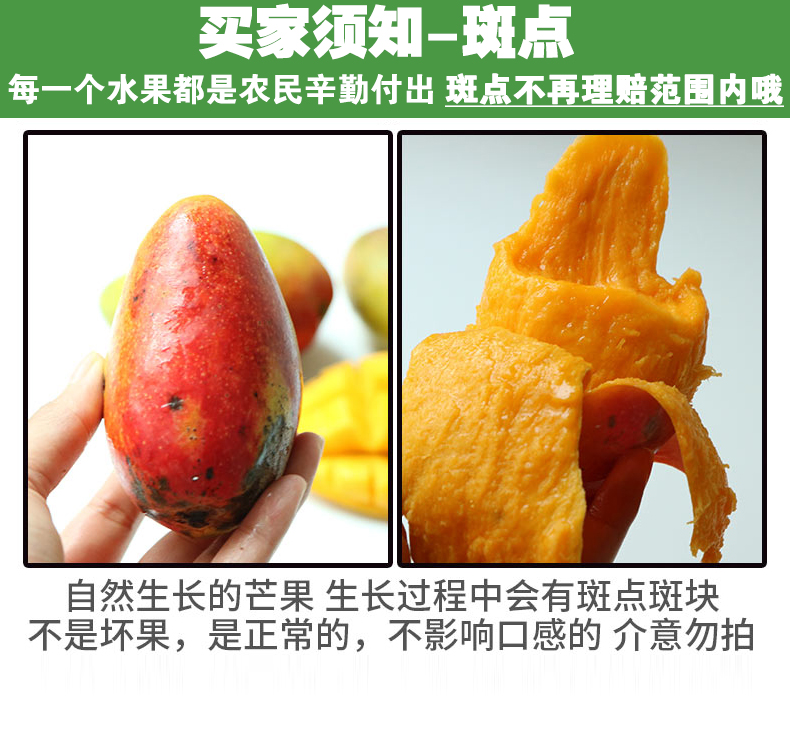 阳光链接 海南 贵妃芒 红金龙芒果 净重9斤 图3