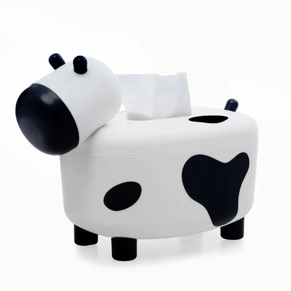 Calf Tissue Box Living Room Creative Cute Dairy Cow Cramps Nordic Multifunction Napkins paper cartridge toothpick box-Taobao