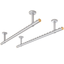 Clothes drying rod balcony wall fixed top-mounted clothes drying rack hanging rod cool clothes drying rack household aluminum alloy windproof