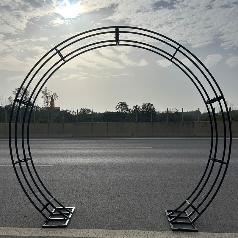 Wedding Iron Props Round and Semi-Circular Background Arch Truss Curved Truss Wedding Event Stage Frame
