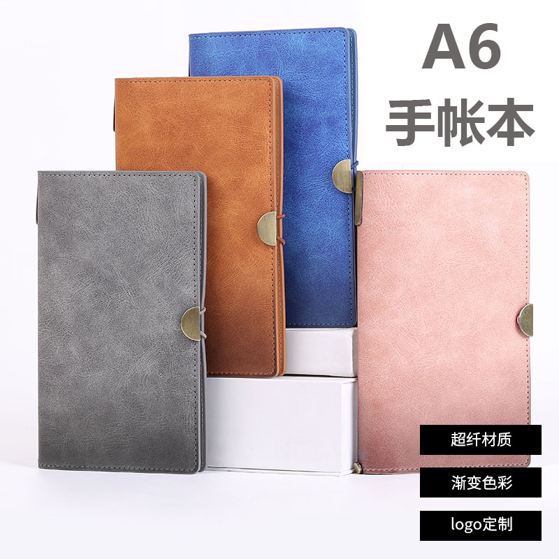 tn handbook retro travel notepad creative A6 portable notebook simple European leather notebook small fresh diary square horizontal line exquisite net red record book can be engraved with custom logo