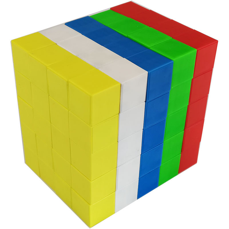 Plastic boxed 2cm six-sided magnetic cube model does not repel magnetic adsorption cube model building volume building blocks three views primary school math teaching aids bark squares