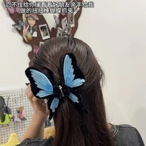Handmade diy twist stick butterfly grabber hairpin hairpin handwoven material bag bestie couple birthday gift