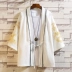 Quần áo nam phong cách Trung Hoa thêu Hanfu Kimono Nhật Bản áo khoác cardigan lông vũ phong cách cổ Ukiyo-e cổ trang phục áo choàng áo choàng Trang phục dân tộc