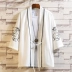 Quần áo nam phong cách Trung Hoa thêu Hanfu Kimono Nhật Bản áo khoác cardigan lông vũ phong cách cổ Ukiyo-e cổ trang phục áo choàng áo choàng Trang phục dân tộc