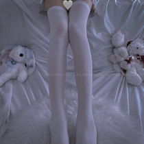 Stockings over the knee socks Japanese Lolita white stockings female cute soft sister thin lolita socks thin section