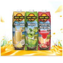 Cyprus imported juice drink 1L alcohol cocktail drink lime Strawberry Coconut pineapple flavor