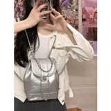 Маленькая цепь, рюкзак, сумка через плечо, брендовое ведро для школьников, сумка на одно плечо, в стиле Шанель