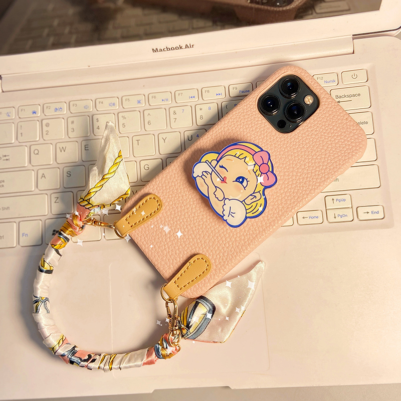 Apply Apple 12promax mobile phone protection shell new iphone11pro steel-shaped film woman with silk scarlet stand