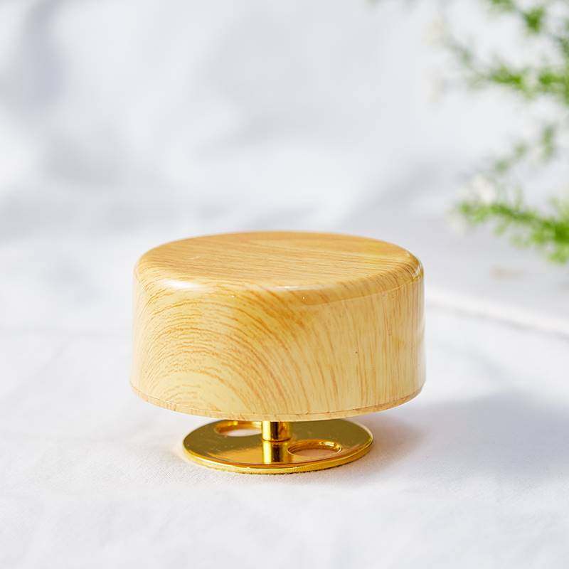 Wooden diy music box rotating base eight-sound box manual clay model accessories wooden pile movement
