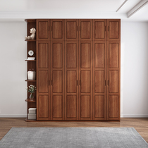 Male Bear Furniture Modern Brief Chinese Solid Wood Wardrobe Home Bedroom Clothes Cabinet Economy Type Big Wardrobe Locker