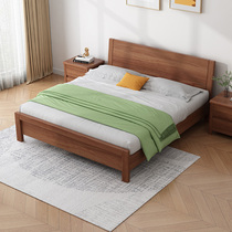 Nordic modern minimalist Full solid wood bed 1 5 m single 1 8 m Double NPC bed containing high box storage rack bed