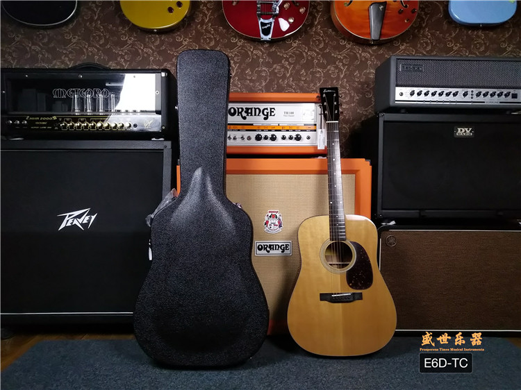 Shengshi Musical Instruments Eastman Eastman E6D-TC full veneer acoustic acoustic guitar heat curing panel