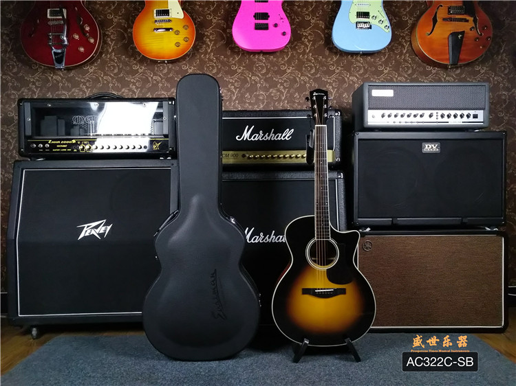 The Sheng Musical instrument Eastman Eastman AC322C-SB Cloud cedar wood full veneer ballad guitar