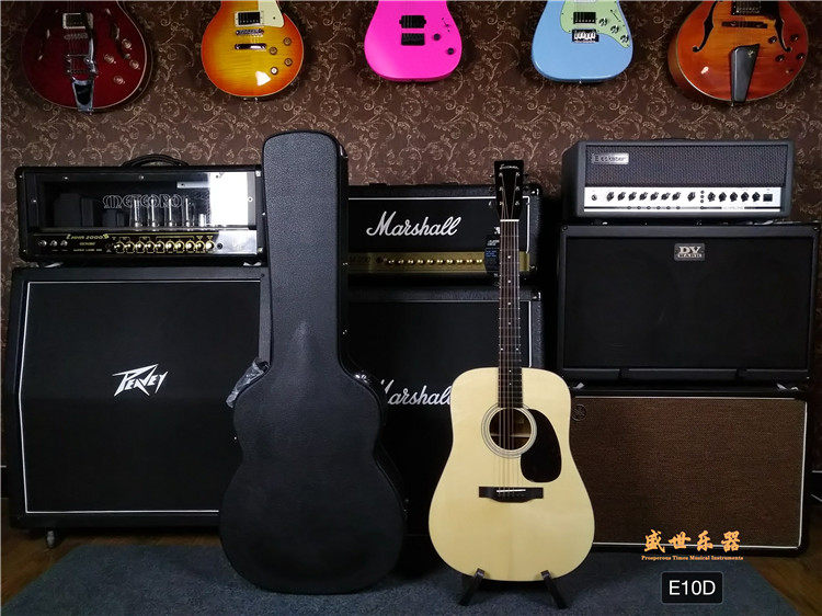 The Sheng Musical instrument Eastman Eastman E10D Cloud cedar wood full veneer folk Guitar Playing