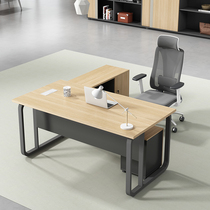  Double cabinet boss desk and chair combination Simple modern presidents room manager supervisor furniture single atmospheric large desk