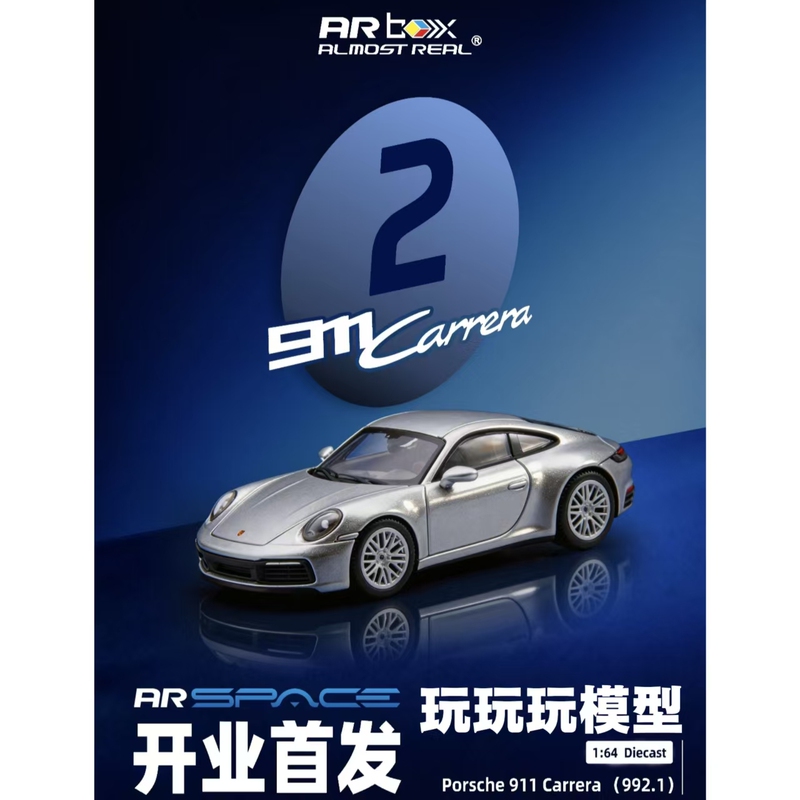 Authentic In-Stock Arbox Porsche Series 1/64 Porsche 911 Carrera Almost Real