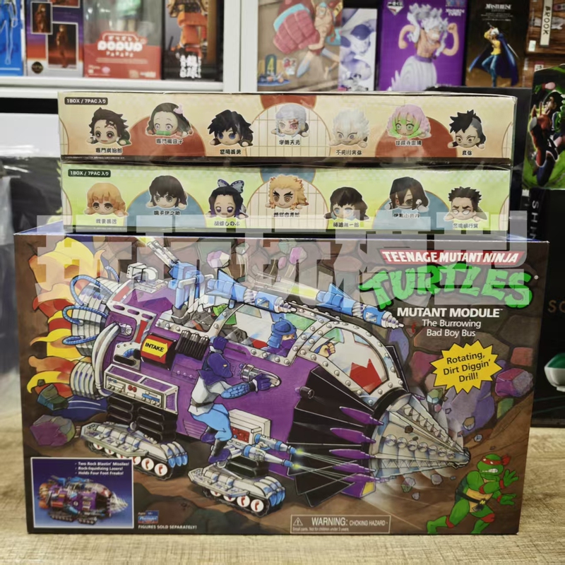 Authentic In-Stock Teenage Mutant Ninja Turtles Mutant Drill Car Sega Demon Slayer Mini Figure Shikigami Authentic In-Stock Teenage Mutant Ninja Turtles Mutant Drill Car Sega Demon Slayer Mini Figure Shikigami