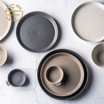Nordic style plate dish home 2021 new steak plate good-looking light luxury plate creative tableware