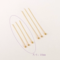 Большой заголовок 35 мм золото (10 штук)