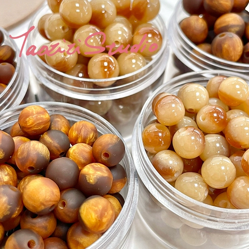 Демисезонный чай с молоком, украшение-шарик, ожерелье и браслет ручной работы, аксессуары, широкая цветовая палитра