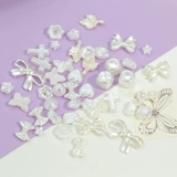 Японские милые акриловые бусины с бантиком, браслет из бисера ручной работы, в цветочек, DIY