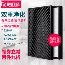 Perfect Yiyue generation air purifier filter element PKJ-GT200 efficient HEPA multifunctional filter