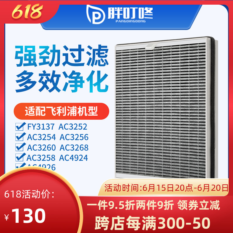 Adapted Philips air purifier strainer AC3252 3254 3256 3260 4924 filter core FY3137