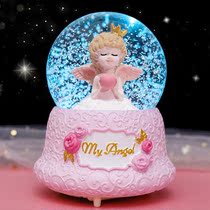 Fall in love with angel music box decoration music box Fantasy glass ball Crystal ball Little girl Childrens Day Birthday gift