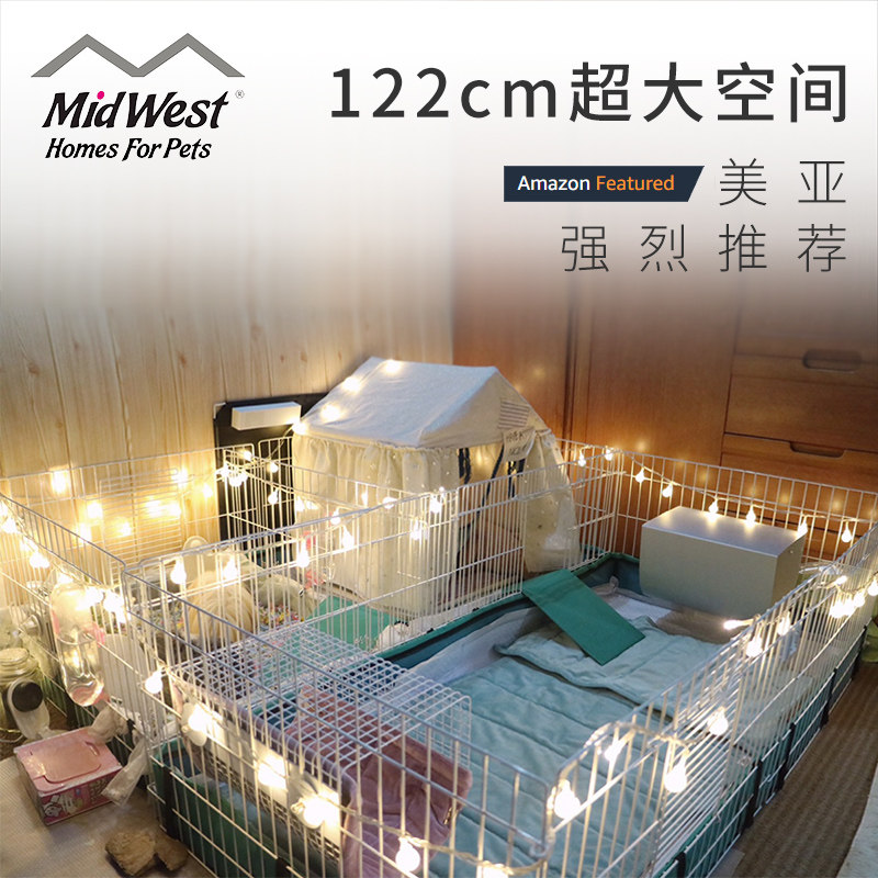 Chinese and Western (Midwest) GERANIUM GUINEA PIGS Dutch pig special cage extra-large villa anti-spray urinals Indoor-Taobao