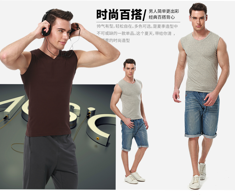 Áo vest nam bó sát co giãn cotton thấm mồ hôi vest nam dáng rộng vai chữ V không tay áo thun nam áo 2 dây nữ đẹp