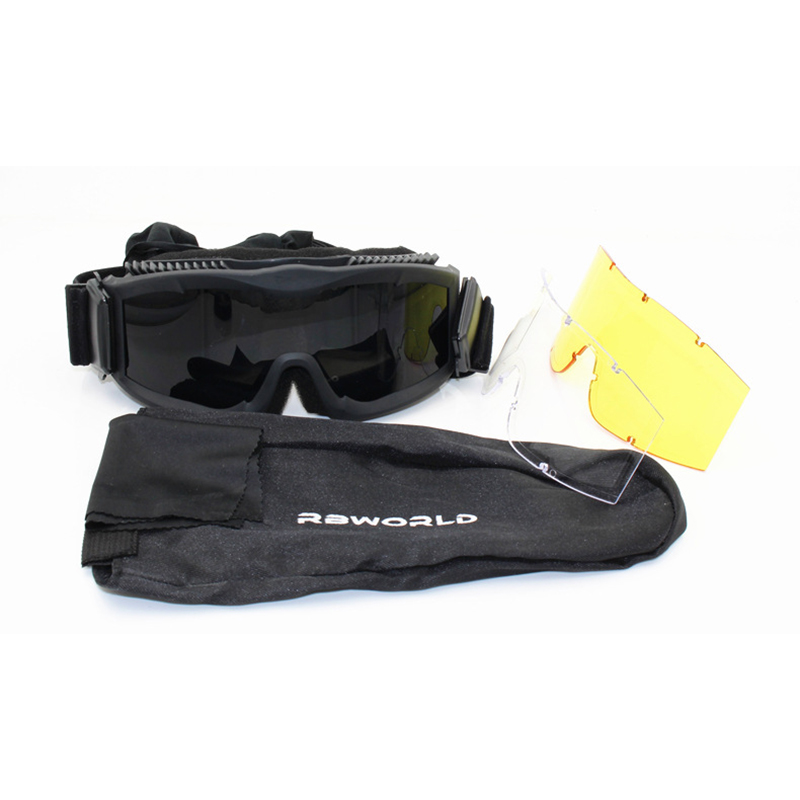 Army version shooting glasses bulletproof wind sand protection goggles special combat helmet goggles live CS explosion-proof three-lens motorcycle