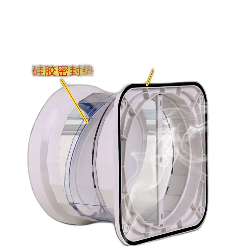 Check Valve for Kitchen Exhaust Duct, Dedicated Range Hood Exhaust Pipe Check Valve, Bathroom One-Way Universal Check Valve