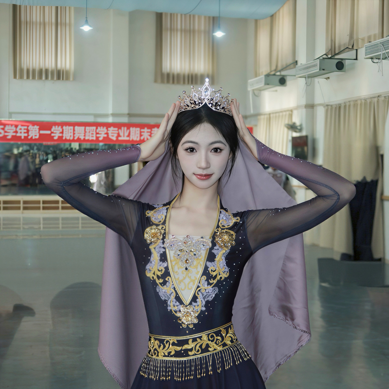 Xinjiang Uyghur Performance Costumes for Women, New Ethnic Dance Costumes, Uyghur Dance Exam Repertoire Costumes
