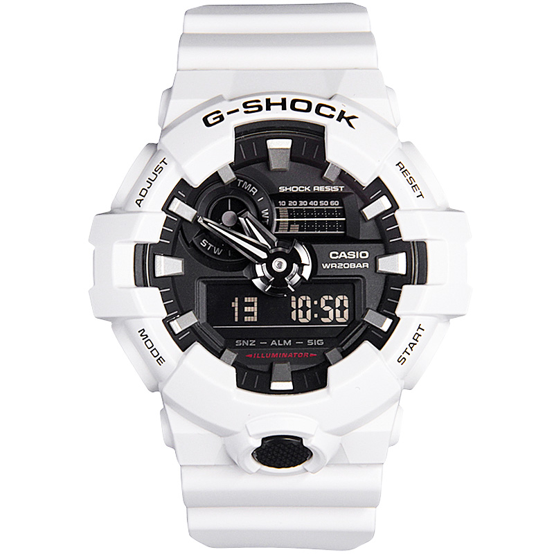 casio卡西欧手表GSHOCK高达狗年限定白武士运动电子男表GA700 casio卡西欧手表GSHOCK高达狗年限定白武士运动电子男表GA700