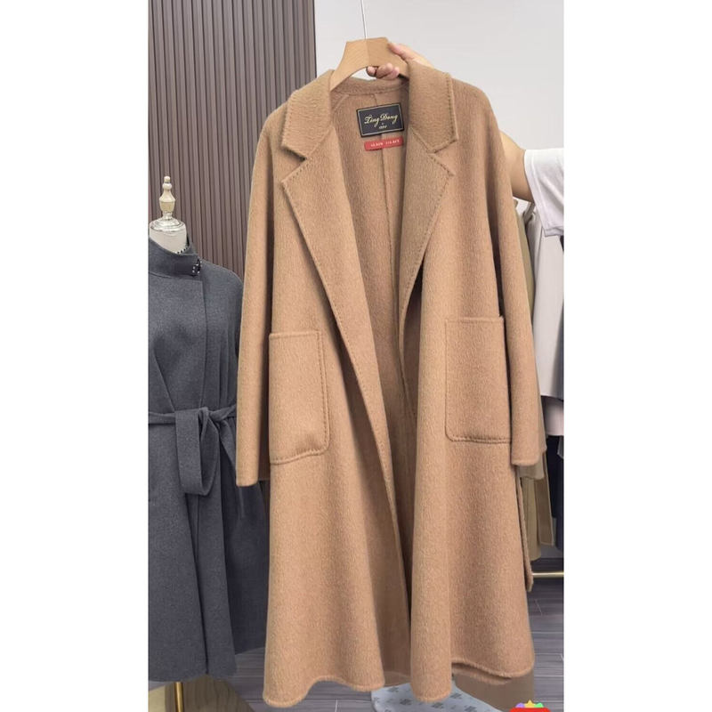 Classic Original Color 100% Camel Hair Bathrobe Long Coat Classic Original Color 100% Camel Hair Bathrobe Long Coat