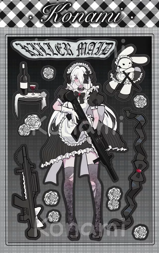 Серия Sweet and Cool Konami World｜Оригинальные наклейки Guka [Есть в наличии]