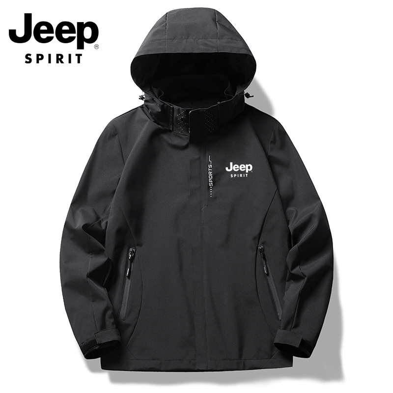 Jeep Sprit Outdoor Windbreaker Men's and Women's Sportswear Couple Team Mountaineering Clothing Spring & Fall Jacket Jeep Sprit Outdoor Windbreaker Men's and Women's Sportswear Couple Team Mountaineering Clothing Spring & Fall Jacket